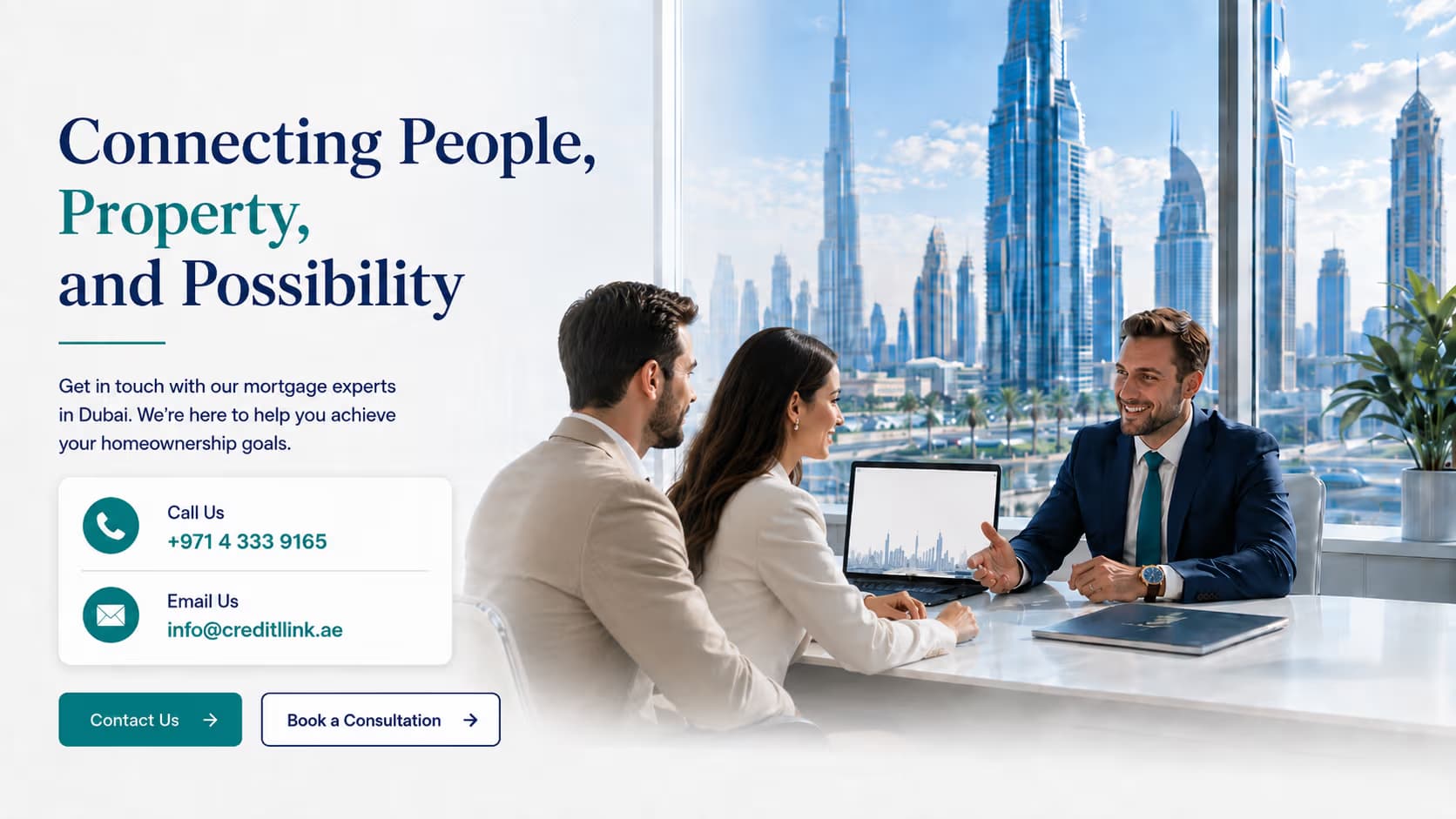 Contact Credit Link for Mortgage Consultation